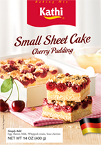 Small Sheet Cake Cherry Pudding