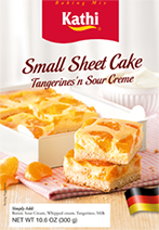 Small Sheet Cake Tangerines'n Sour Cream